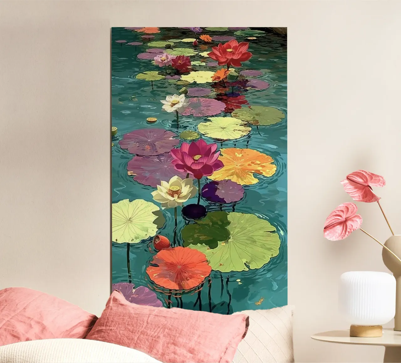 leaf on water poster da throme