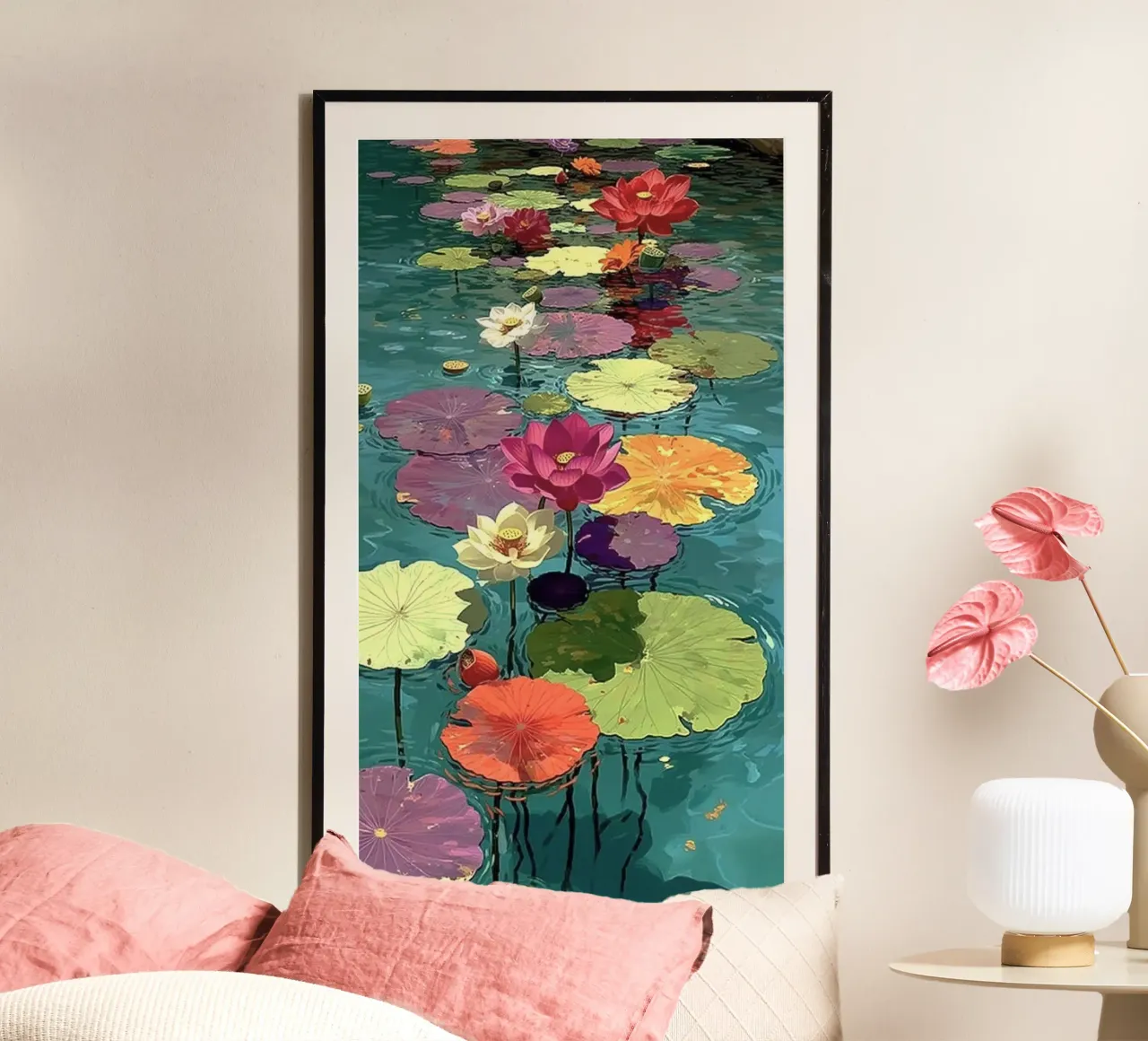 leaf on water poster da throme
