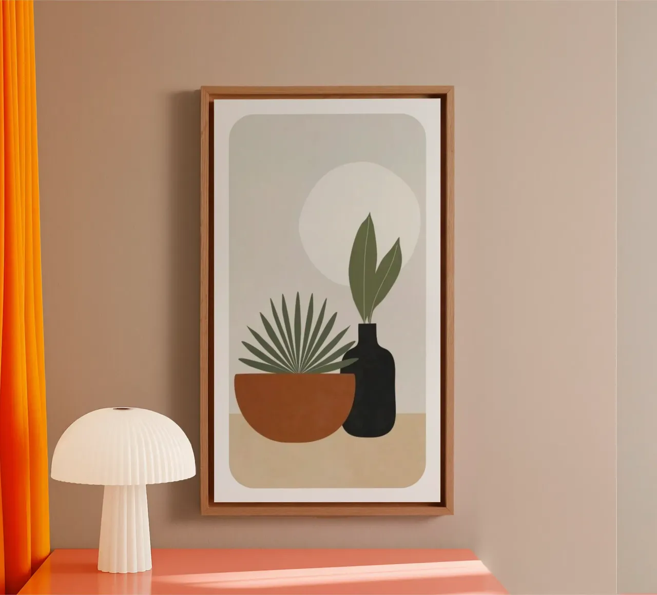 vase minimal color tela con Cornice a cassetta da chaodays