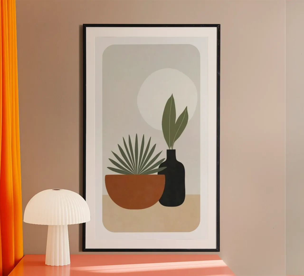 vase minimal color poster con telaio in plastica da chaodays
