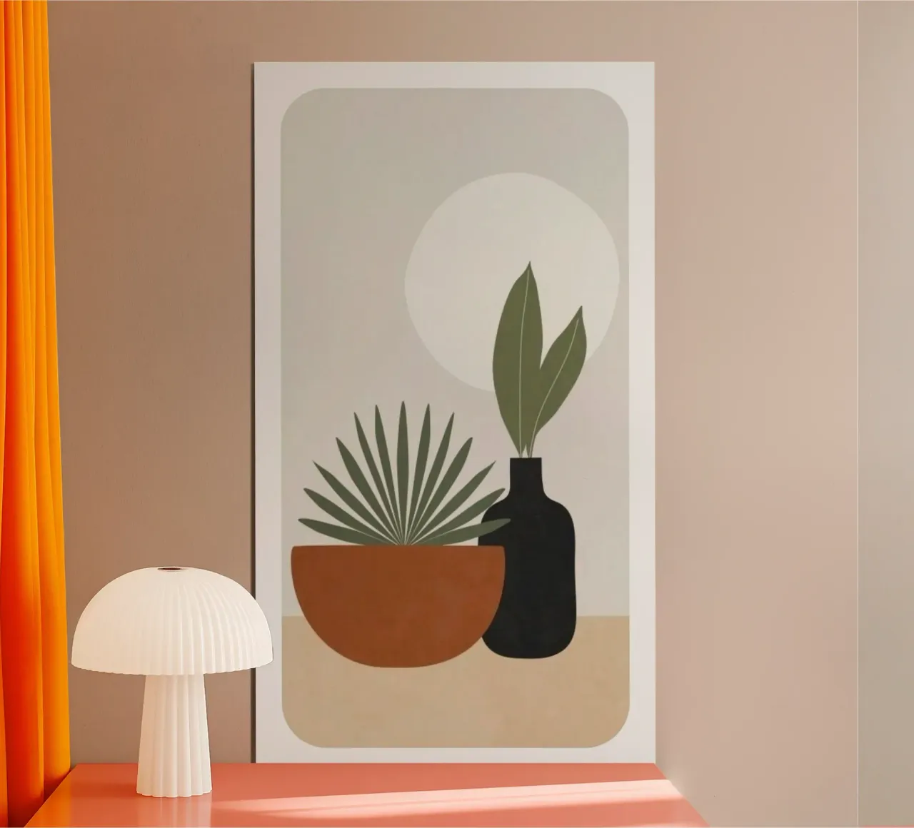 vase minimal color poster con telaio in plastica da chaodays