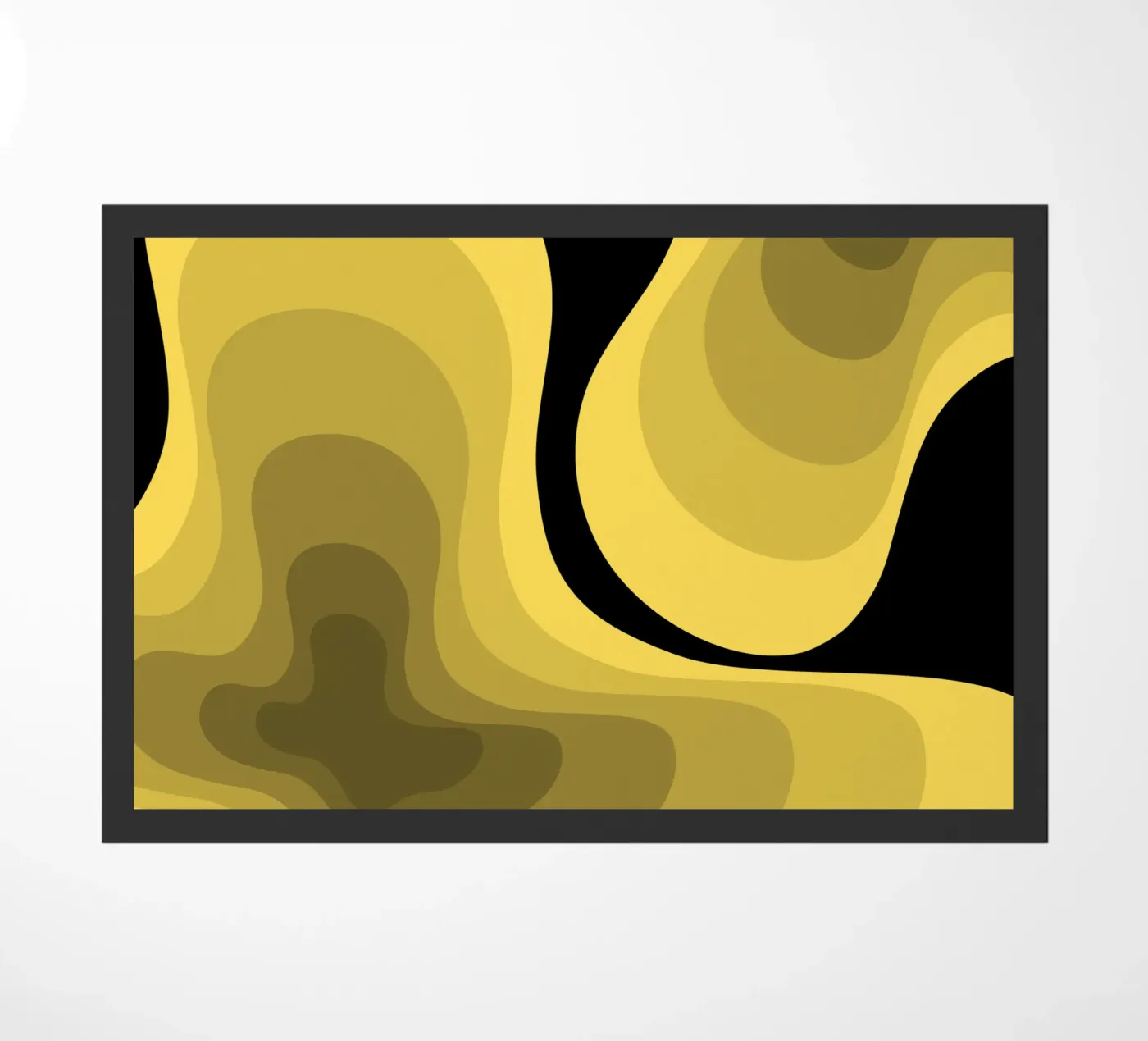 Yellow perspective doormat by Little Dean