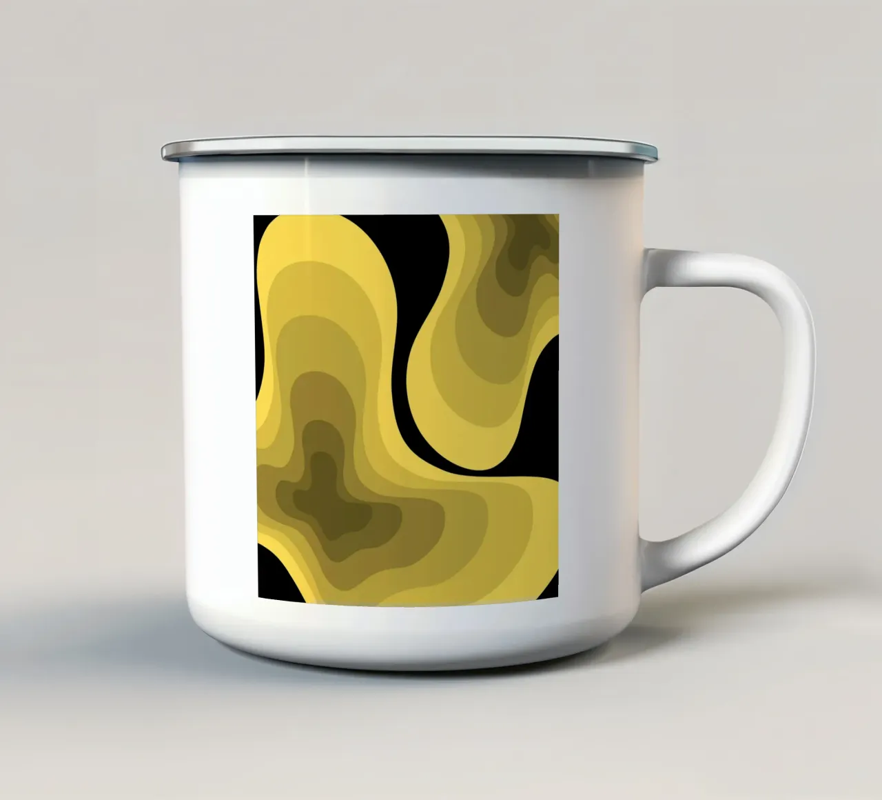 Prospettiva gialla tazza in smalto da Little Dean