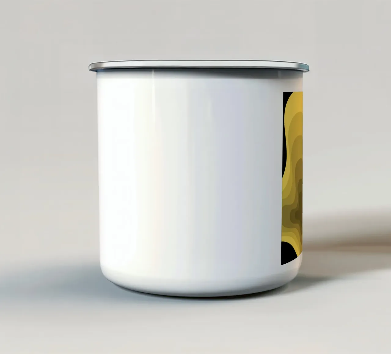 Prospettiva gialla tazza in smalto da Little Dean