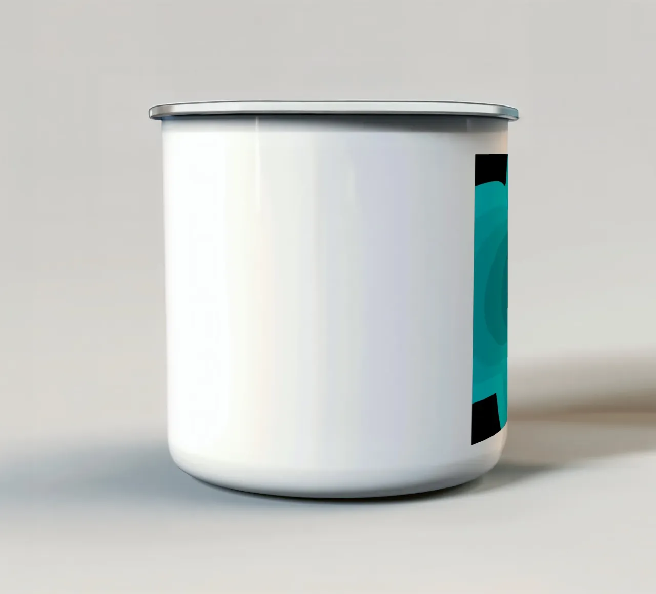 Prospettiva turchese tazza in smalto da Little Dean