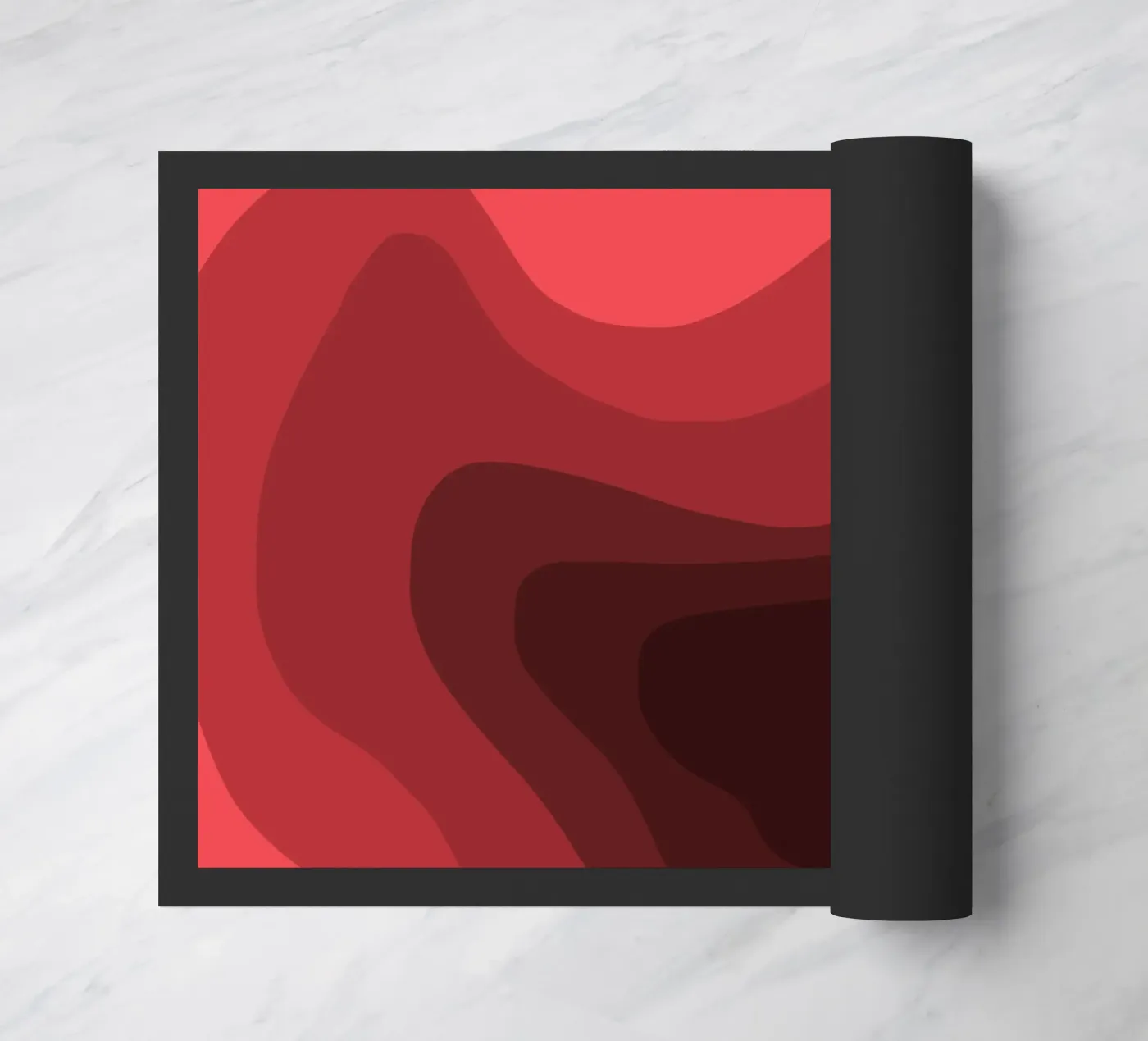 Red perspective doormat by Little Dean