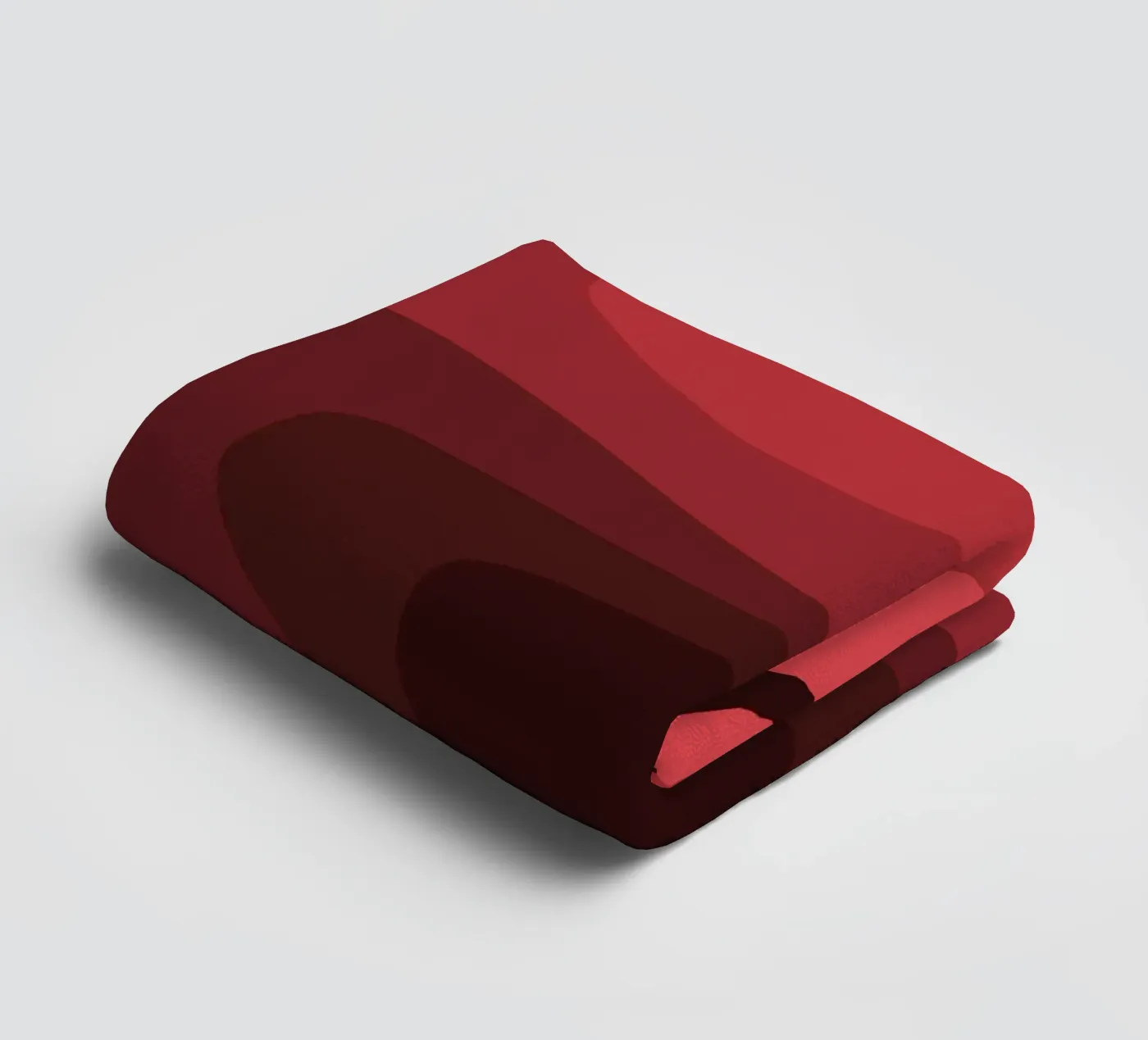 Rood perspectief badhanddoek van Little Dean