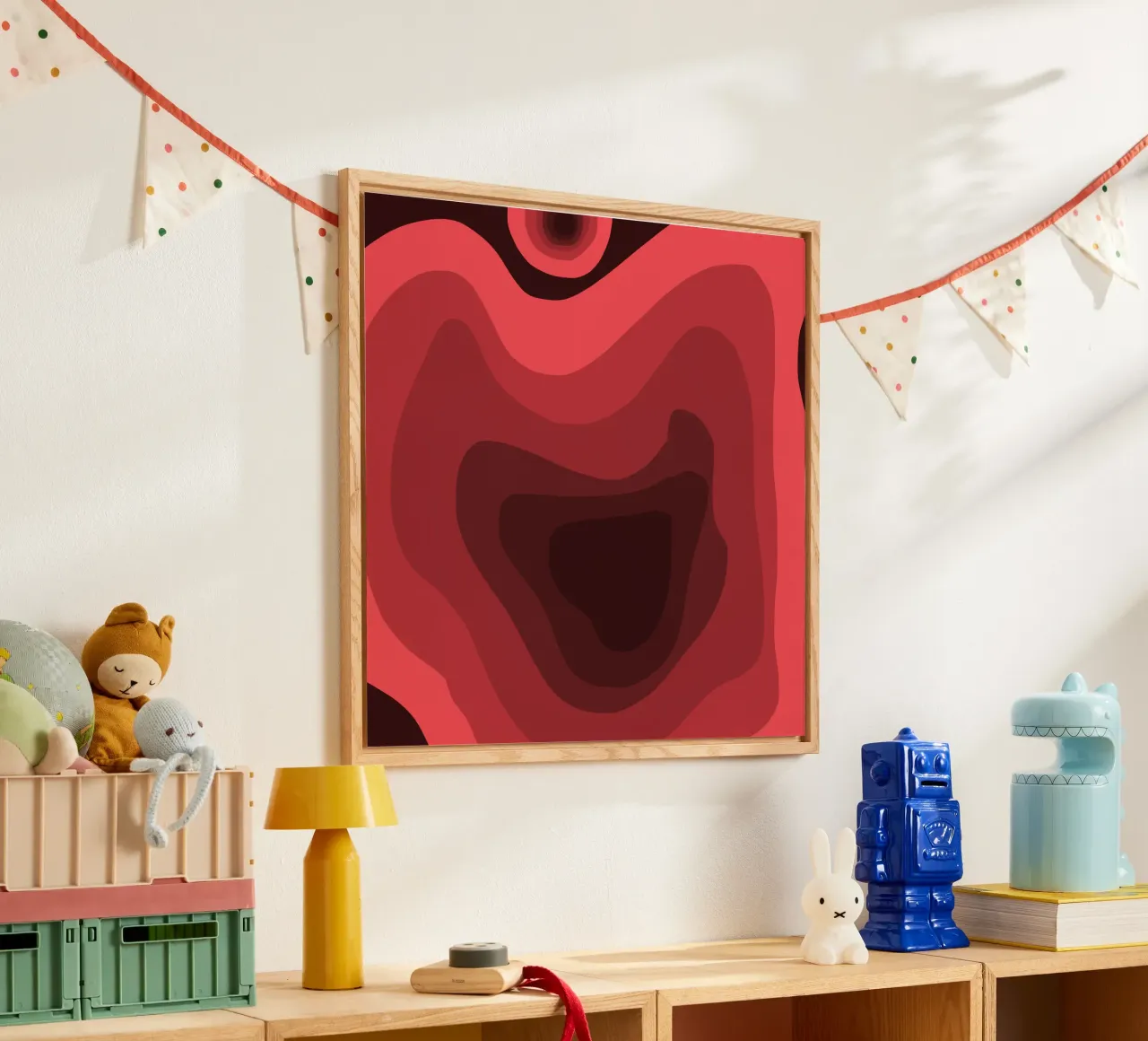 Prospettiva rossa plexiglass da Little Dean