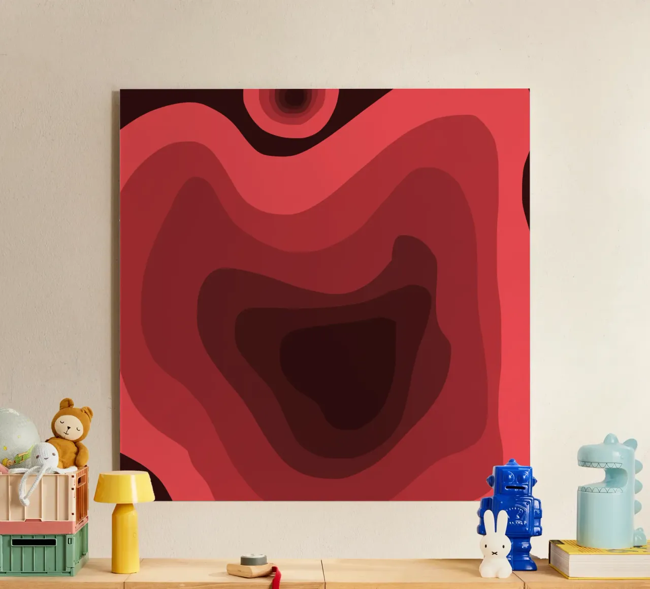 Prospettiva rossa plexiglass da Little Dean