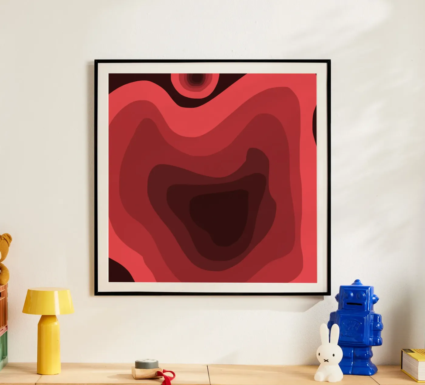 Red perspective poster by Little Dean