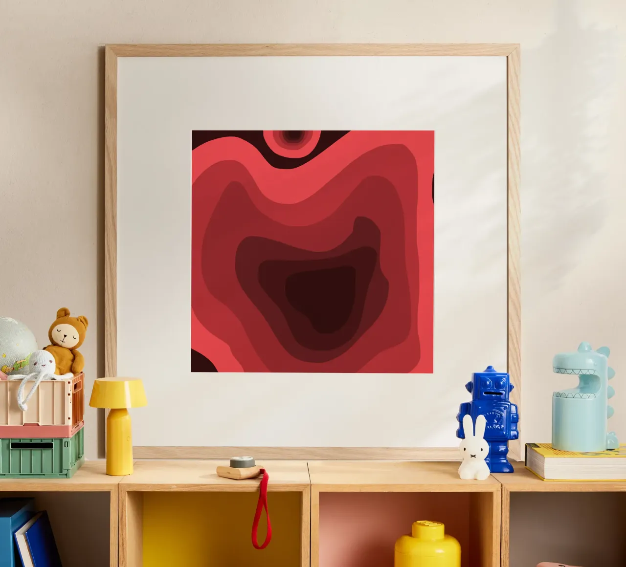 Red perspective poster by Little Dean