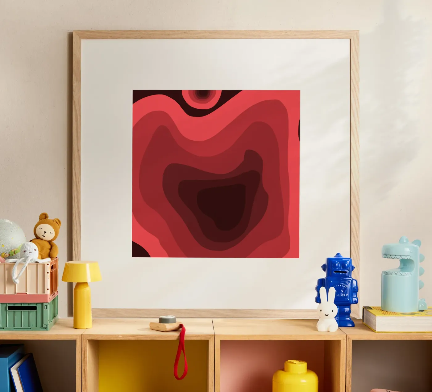 Red perspective poster by Little Dean