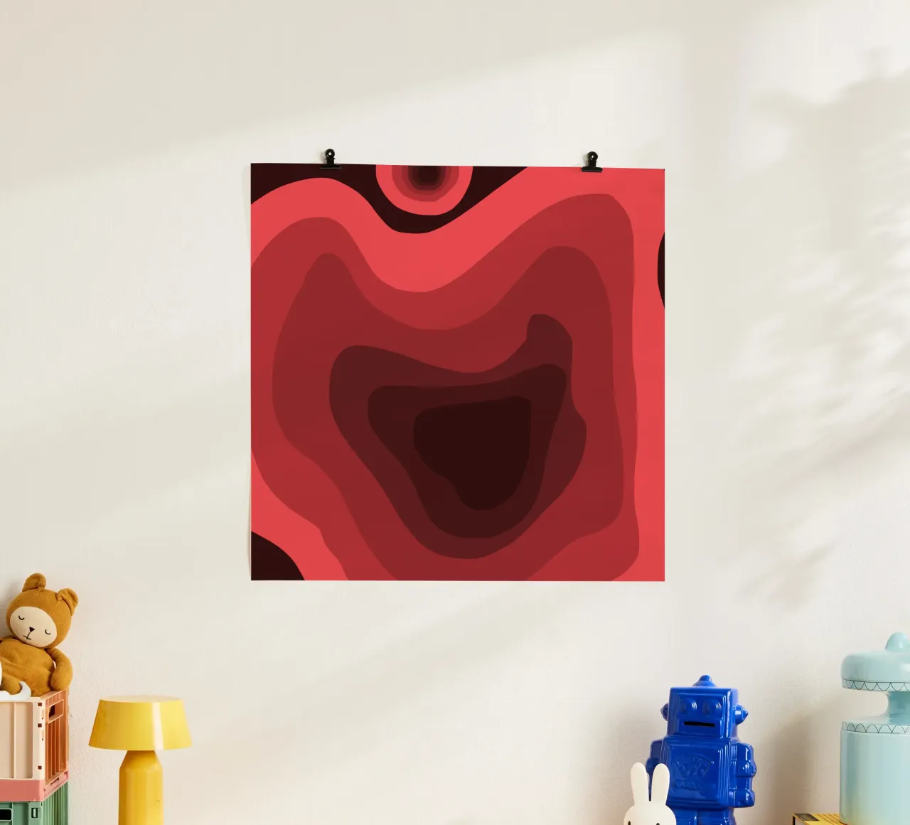 Red perspective poster by Little Dean