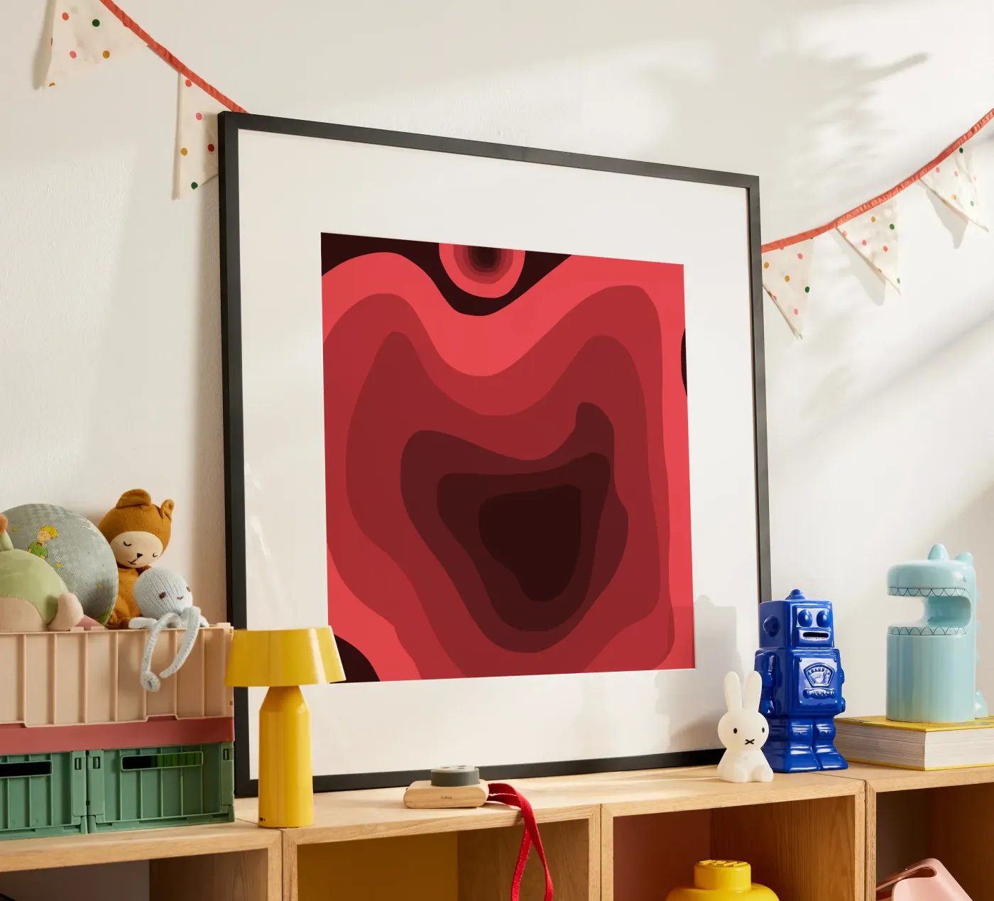 Red perspective poster by Little Dean