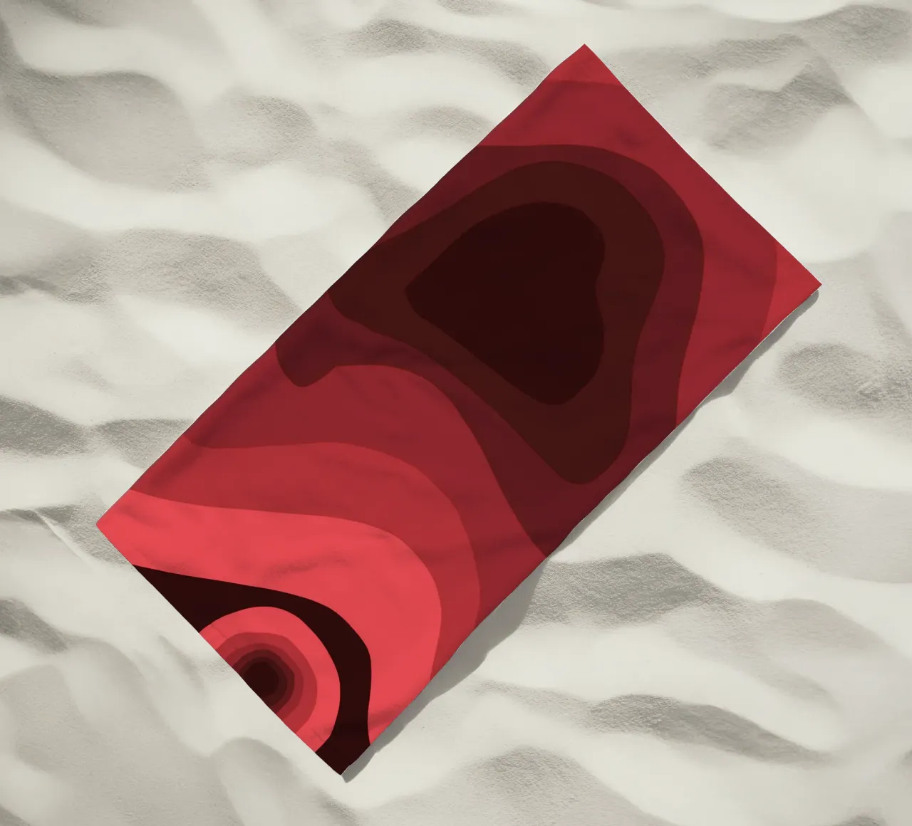 Prospettiva rossa telo mare da Little Dean