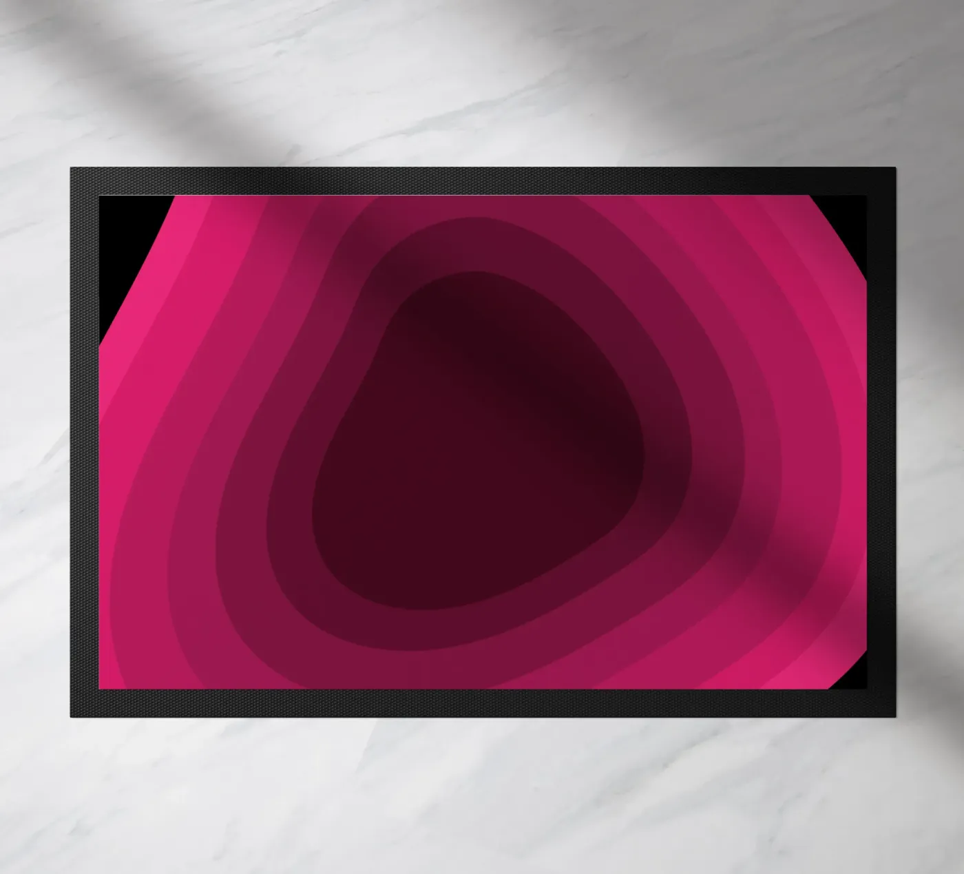 Pink perspective doormat by Little Dean