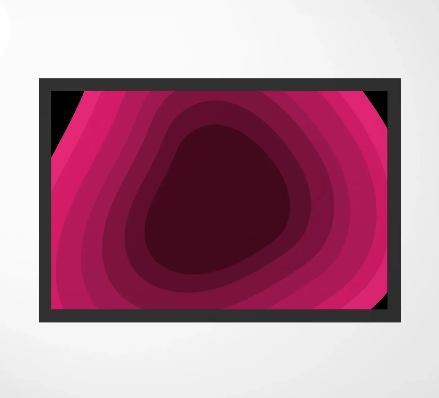 Pink perspective doormat by Little Dean