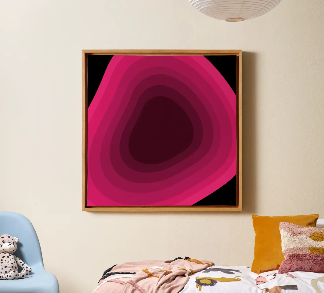 Prospettiva rosa tela con Cornice a cassetta da Little Dean