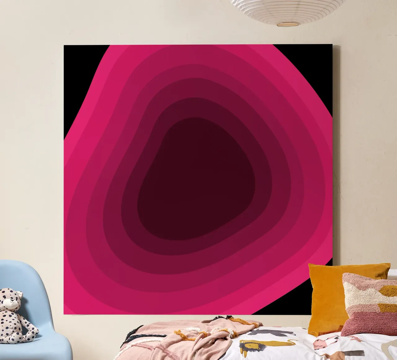 Prospettiva rosa tela con Cornice a cassetta da Little Dean