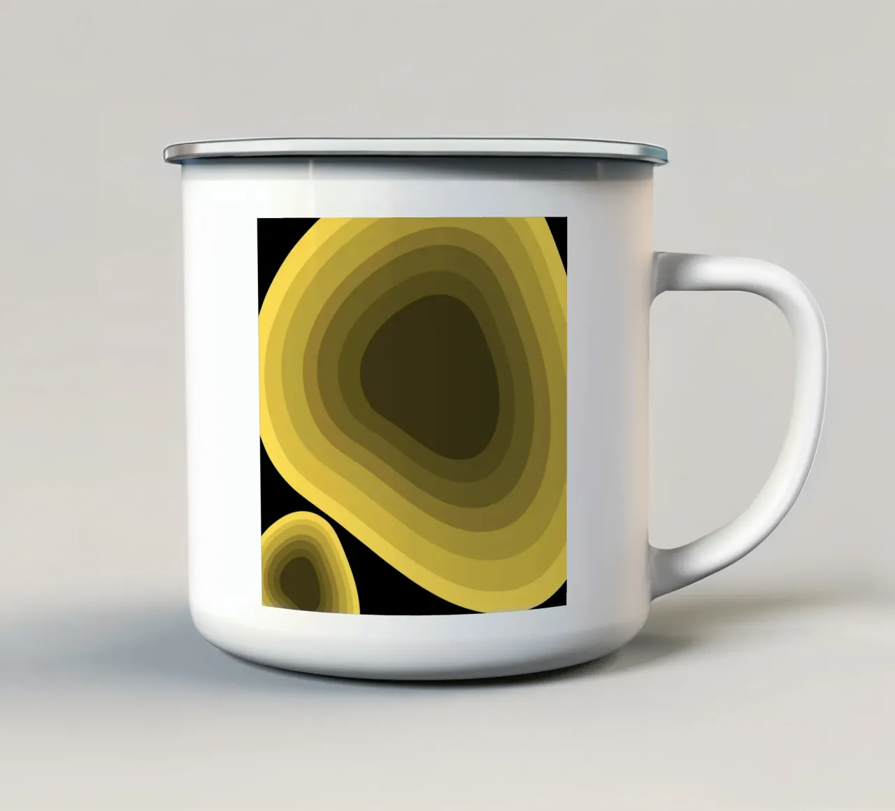 Prospettiva gialla 02 tazza in smalto da Little Dean