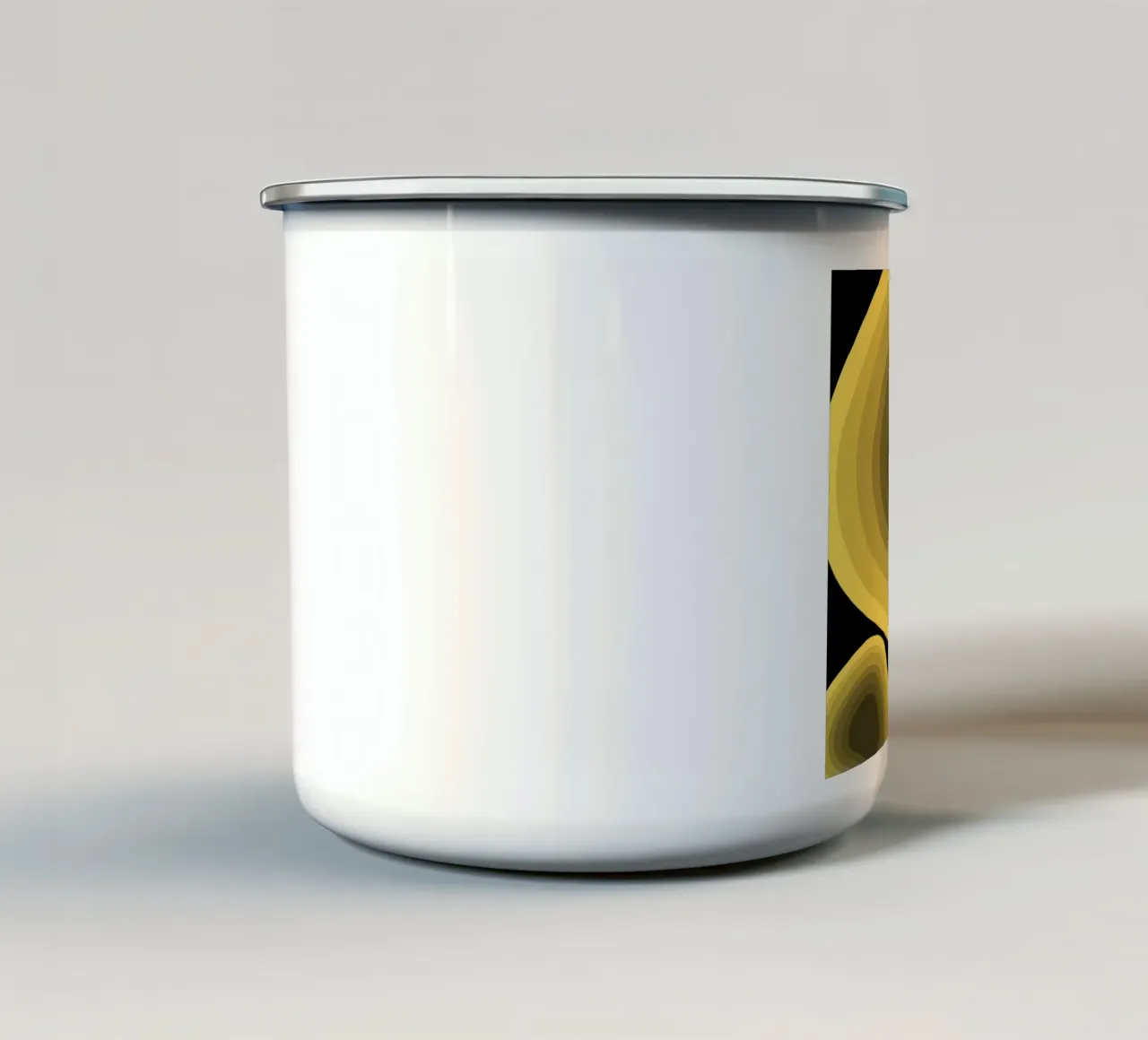 Prospettiva gialla 02 tazza in smalto da Little Dean
