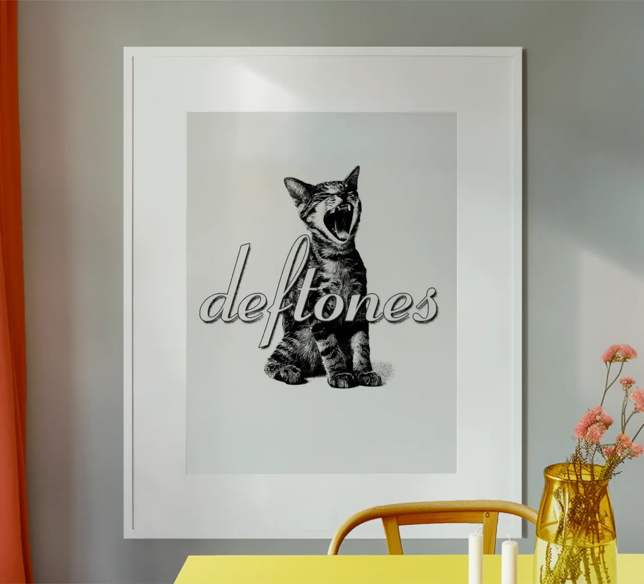 Deftones Cat Scream poster da Dardenden