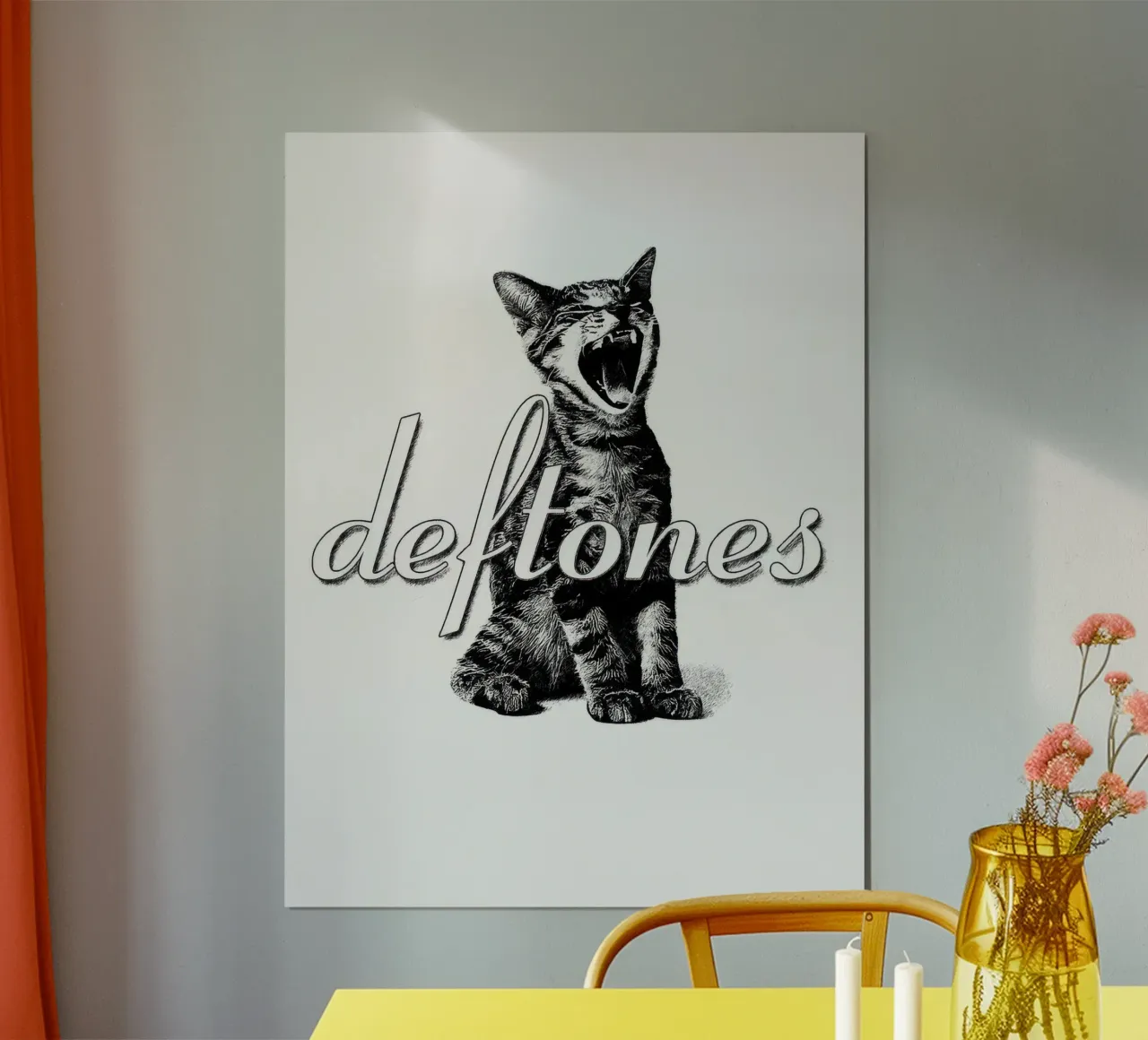 Deftones Cat Scream poster da Dardenden