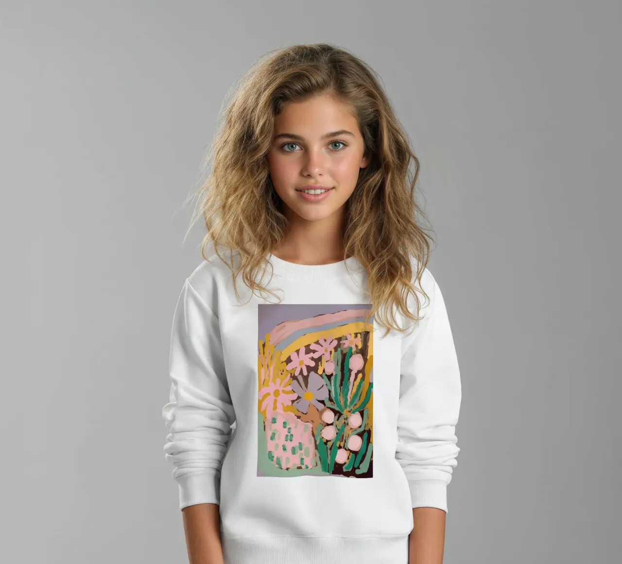 Spring Impression kids sweatshirt by treechild