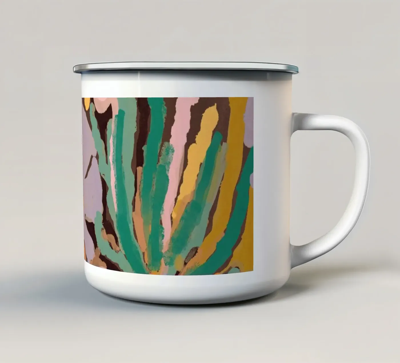 Spring Impression enamel mug by treechild