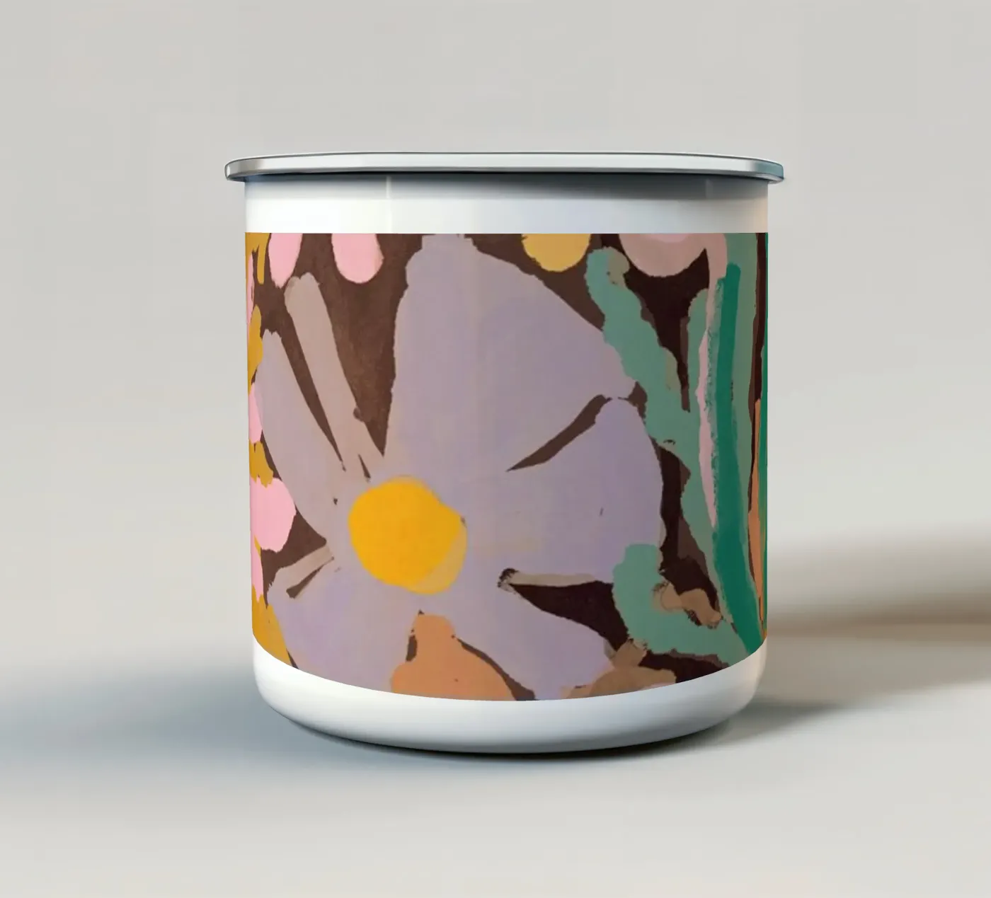 Spring Impression enamel mug by treechild