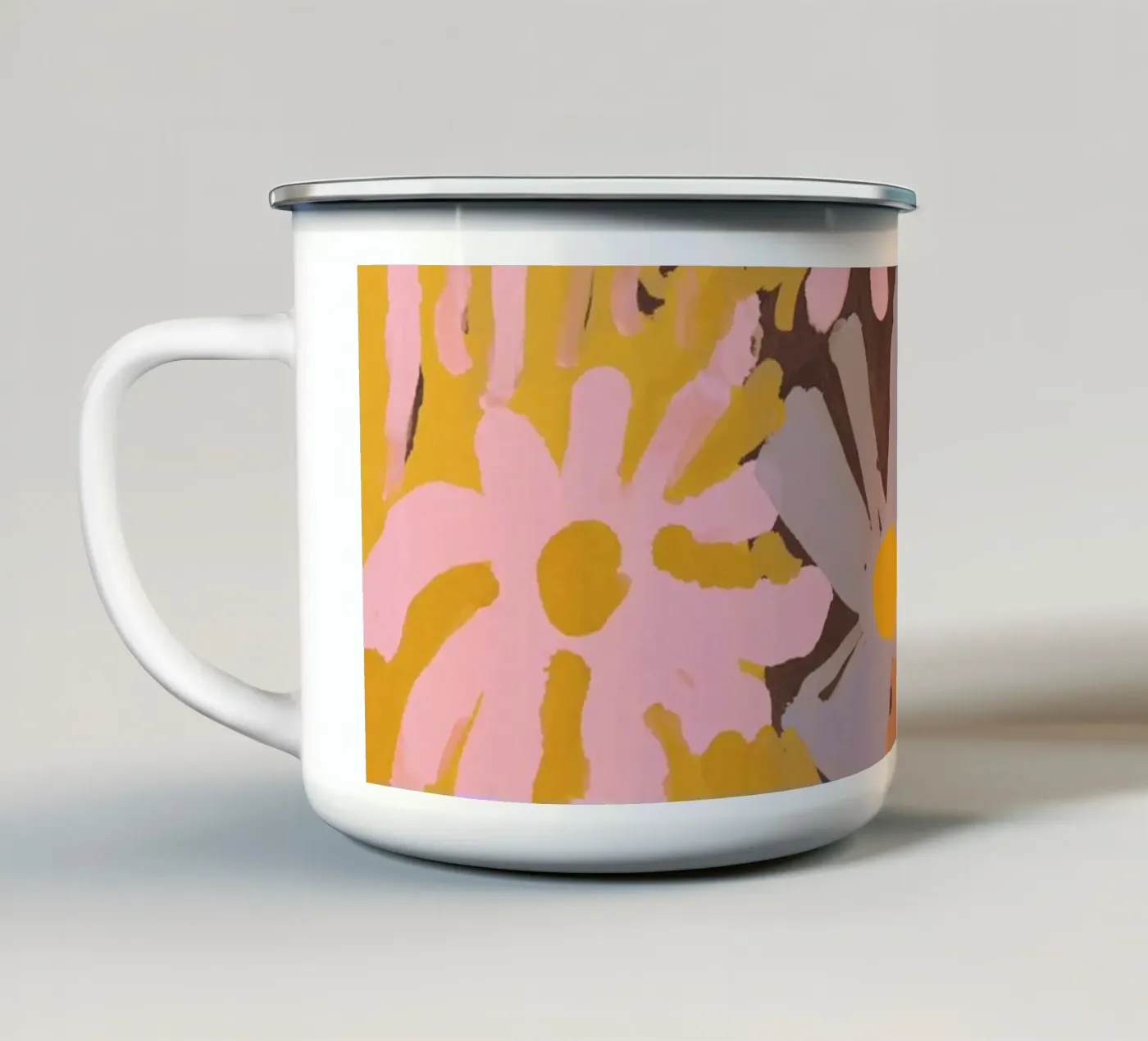 Spring Impression enamel mug by treechild