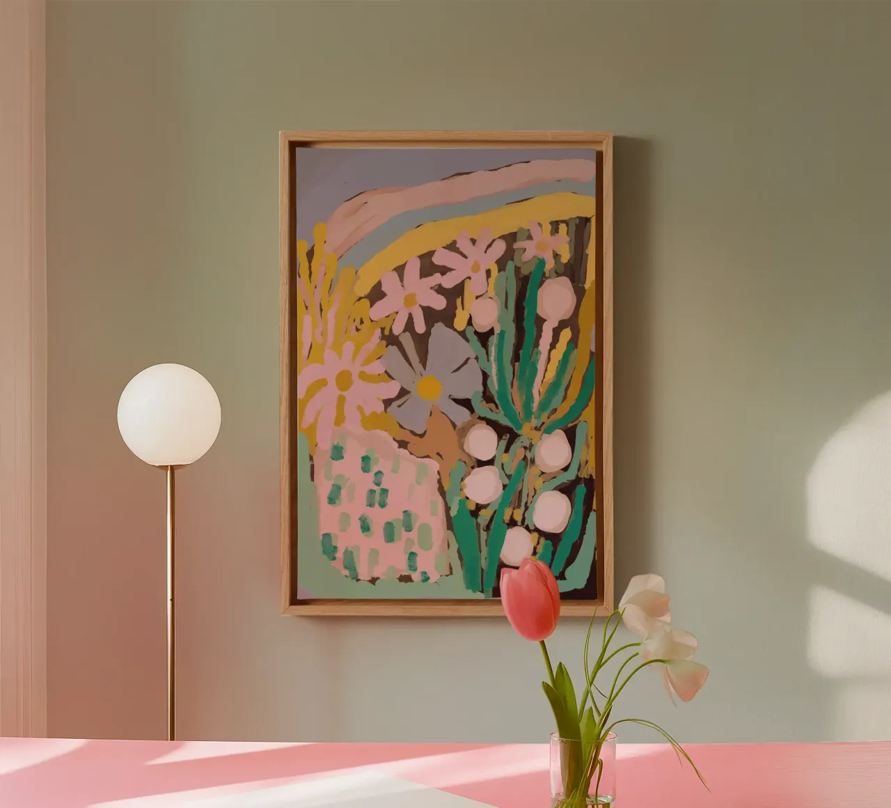 Spring Impression canvas met Baklijst van treechild