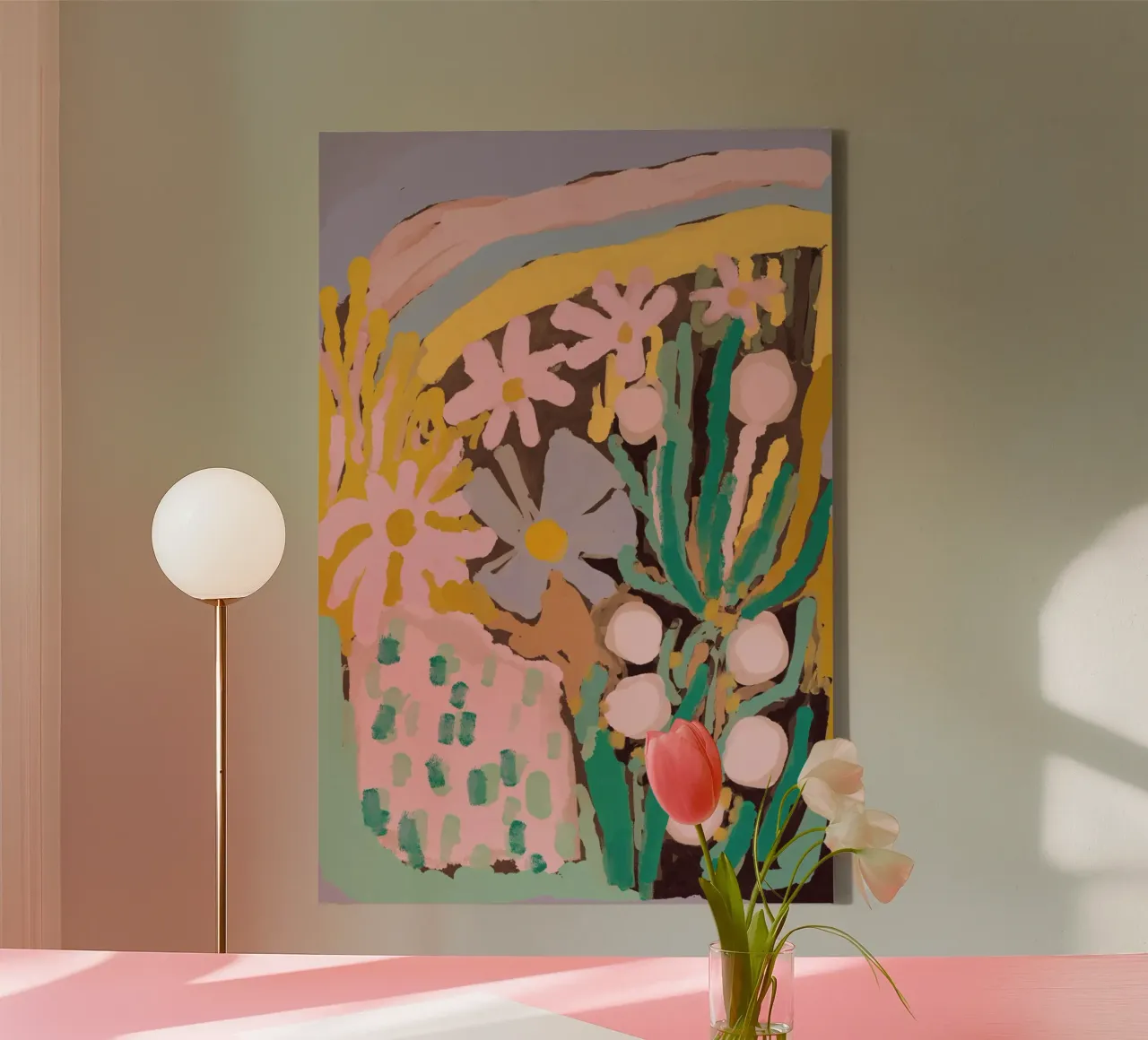 Spring Impression canvas met Baklijst van treechild