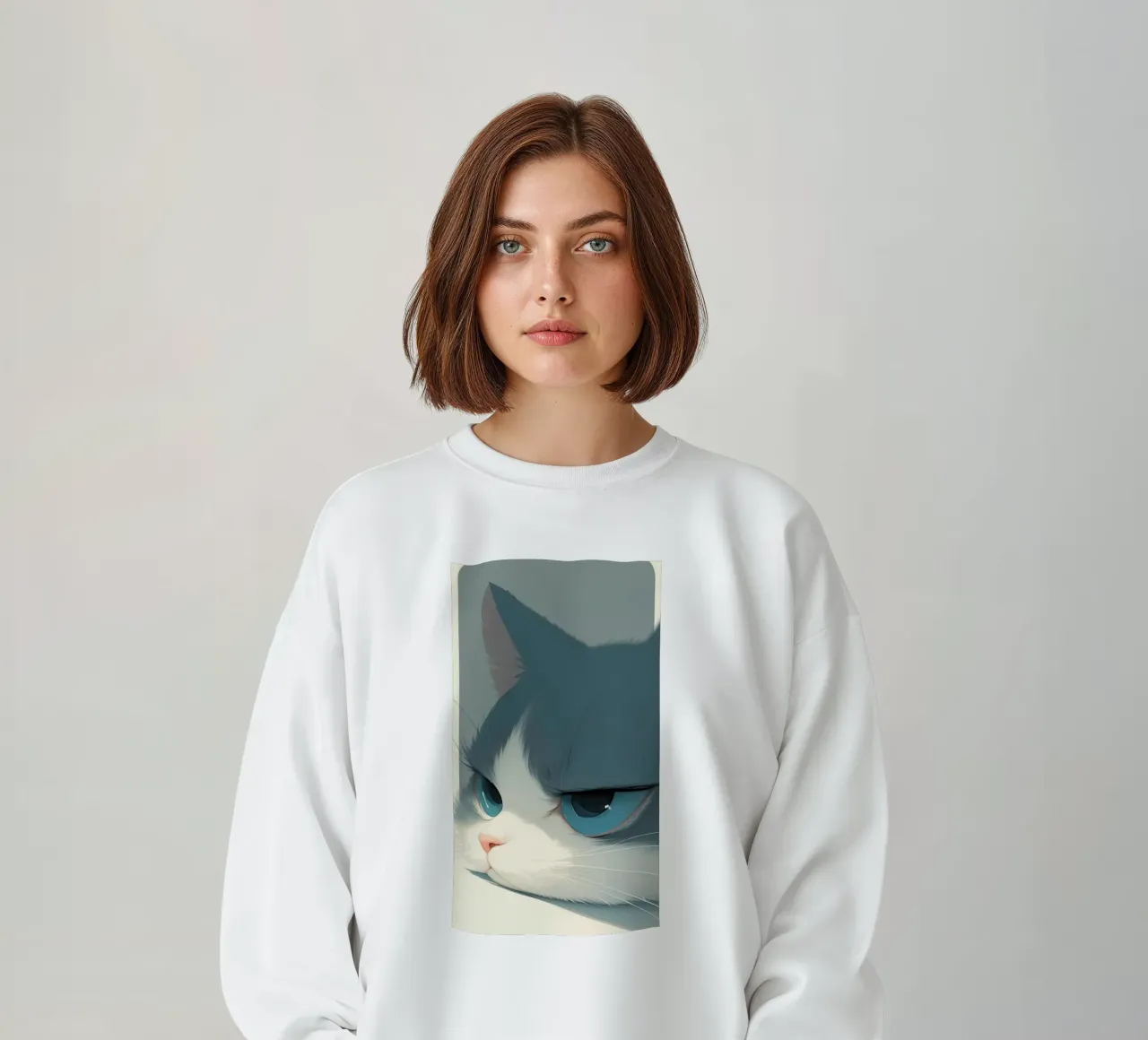 Lazy cat felpa da mip of map