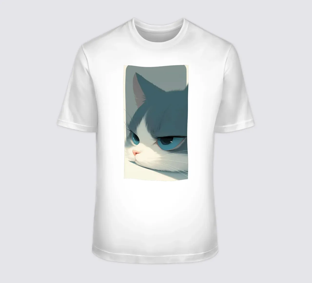 Lazy cat t-shirt da mip of map