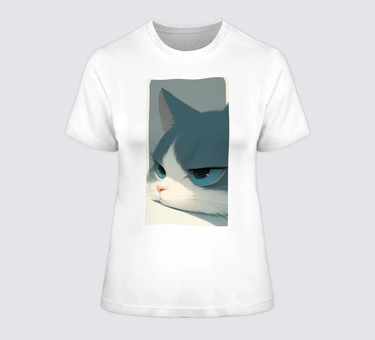 Lazy cat t-shirt da donna da mip of map