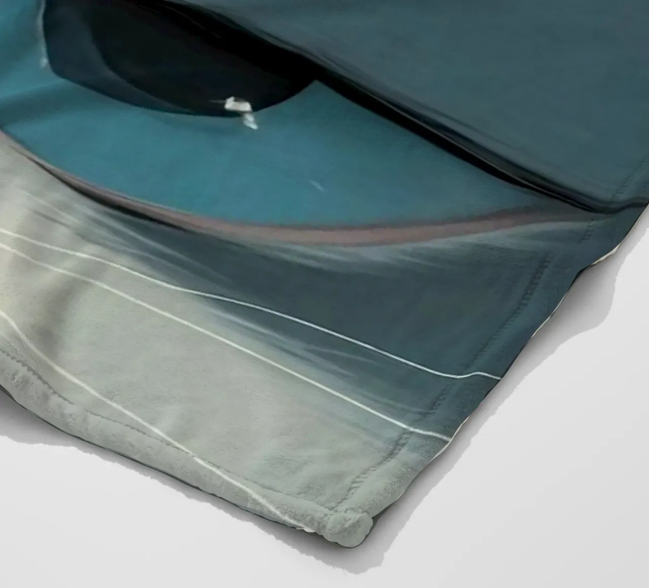 Lazy cat coperta in pile da mip of map
