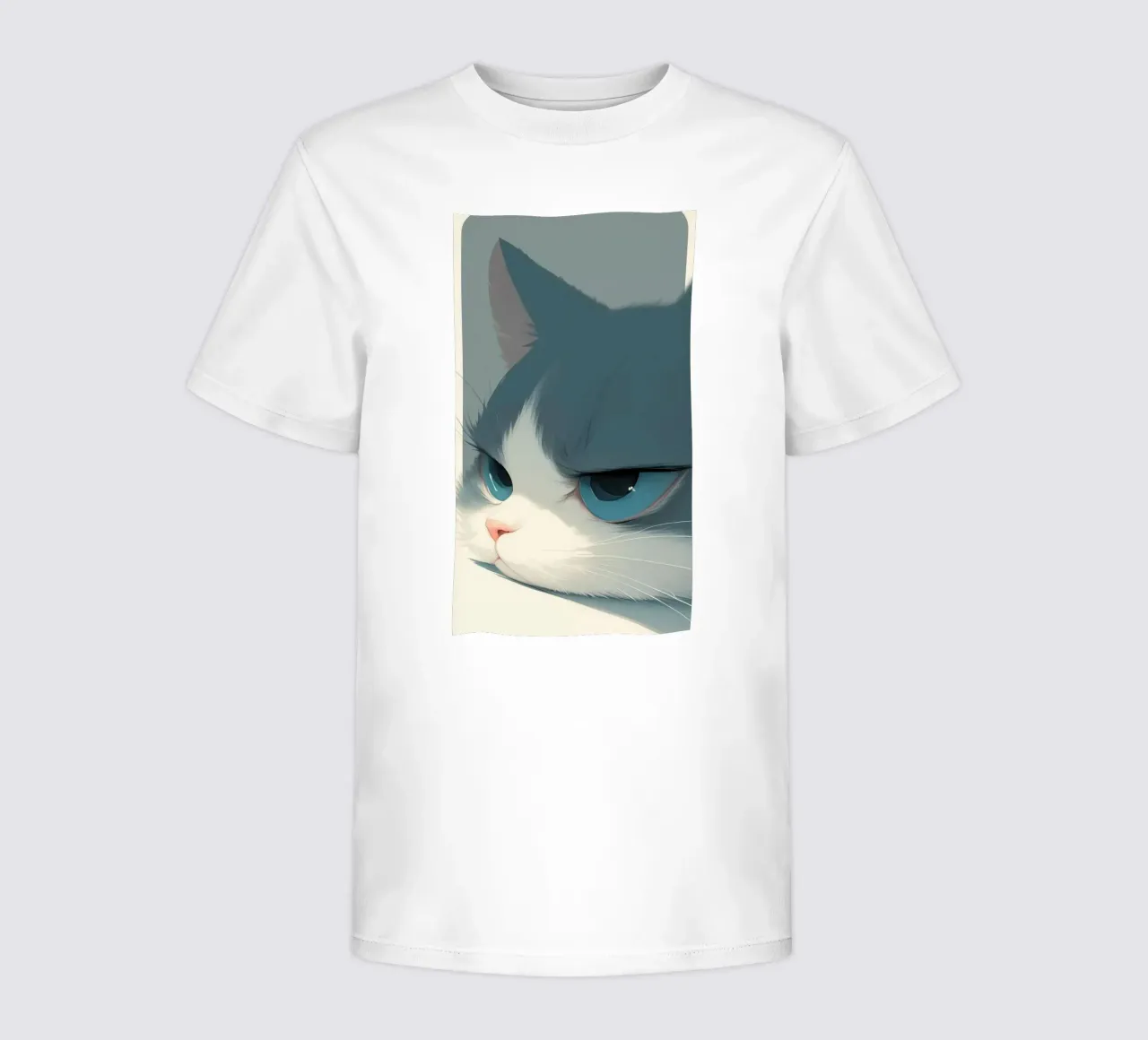 Lazy cat t-shirt bambini da mip of map