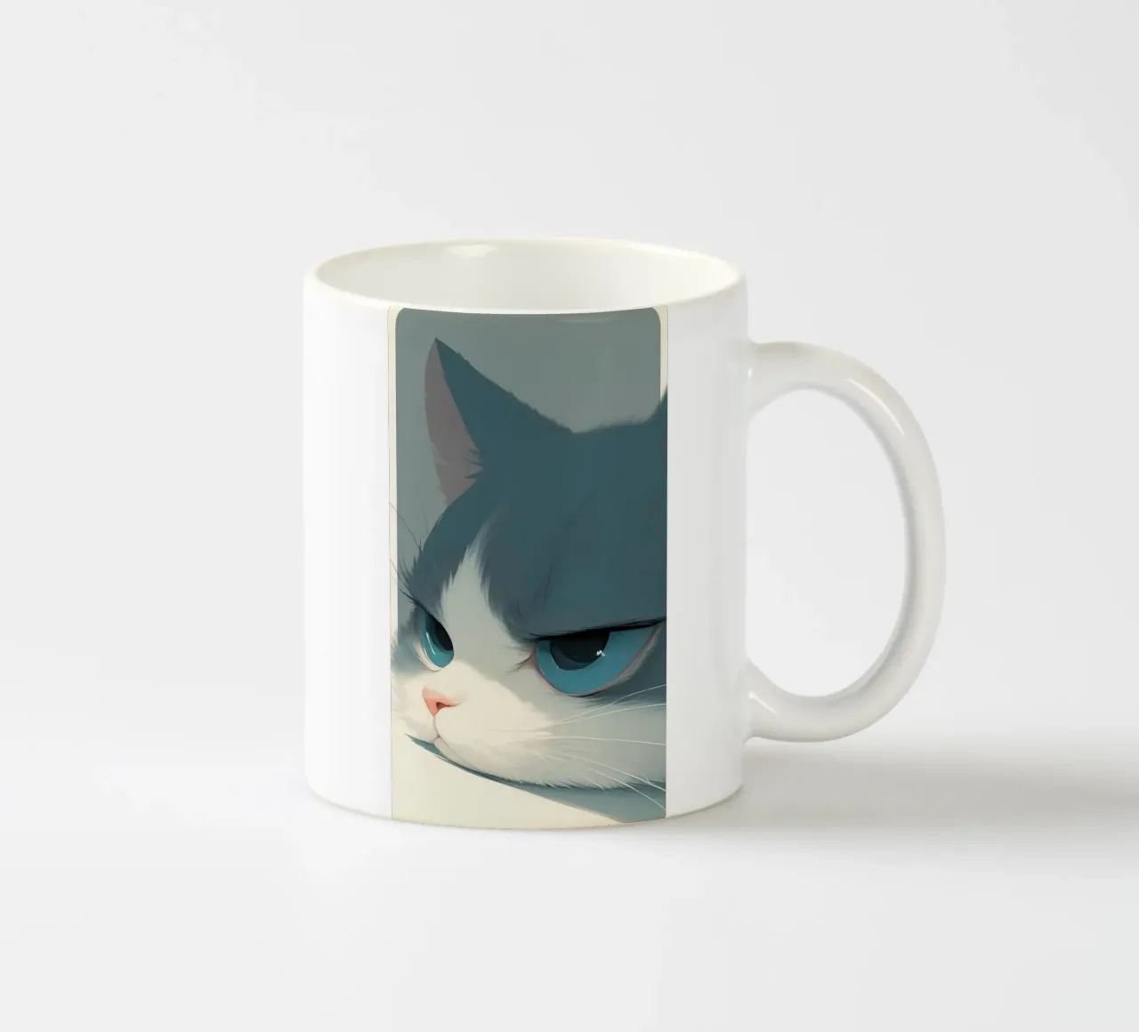 Lazy cat tazza in ceramica da mip of map