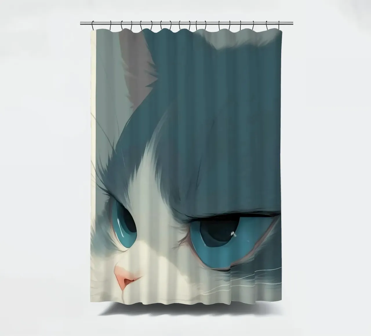 Lazy cat tenda da doccia da mip of map