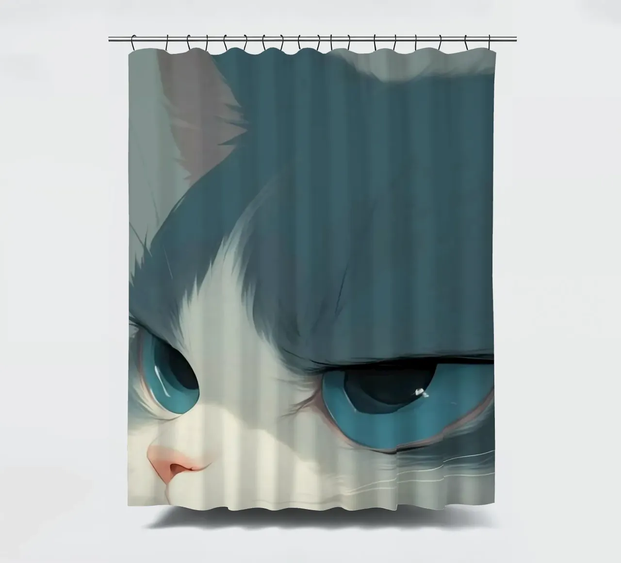Lazy cat tenda da doccia da mip of map