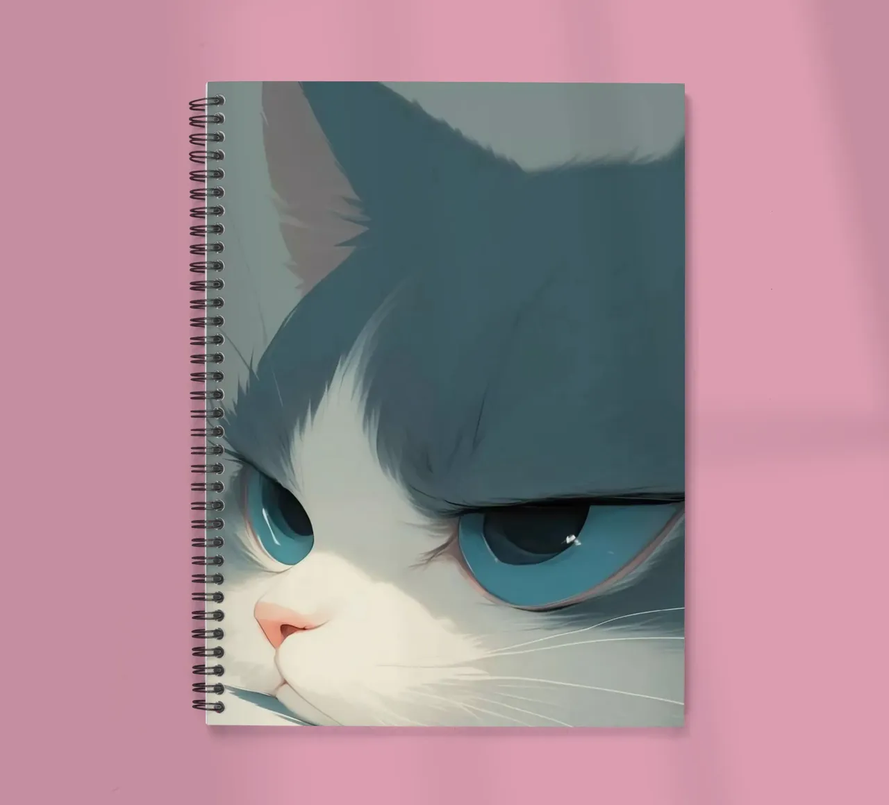 Lazy cat spiral notebook by mip of map