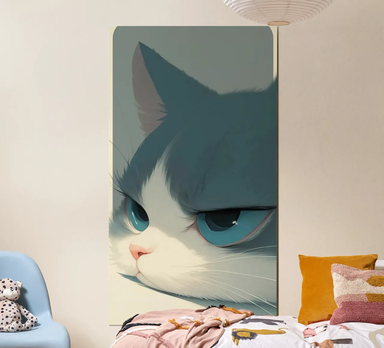Lazy cat poster de mip of map