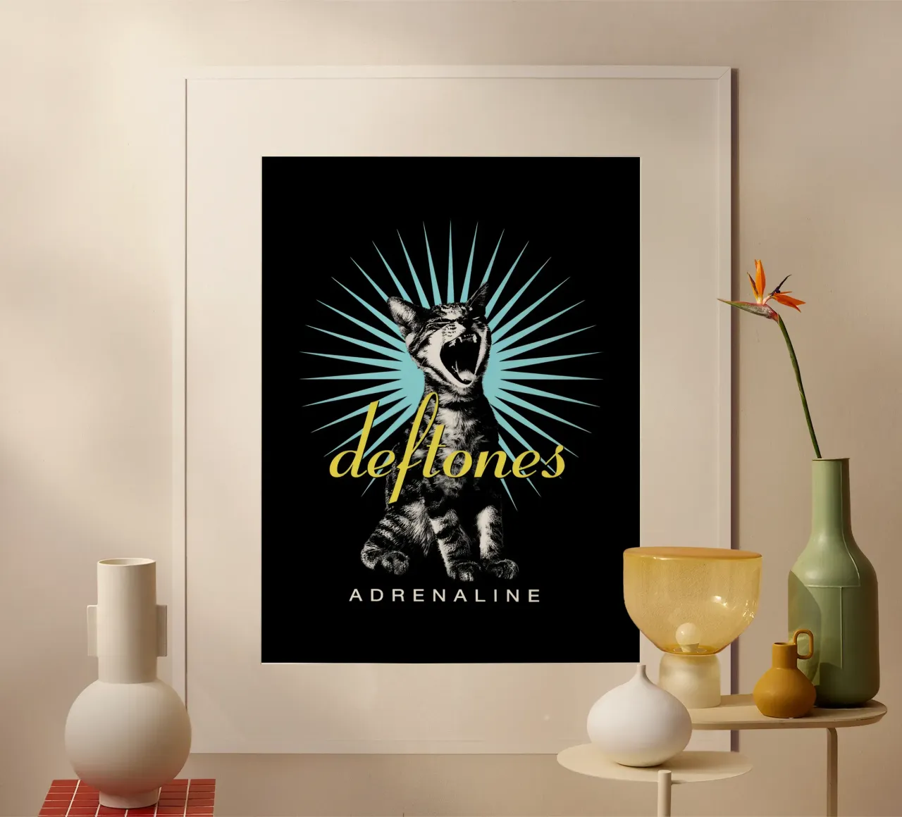 Deftones Screaming Cat Adrenaline poster da Dardenden