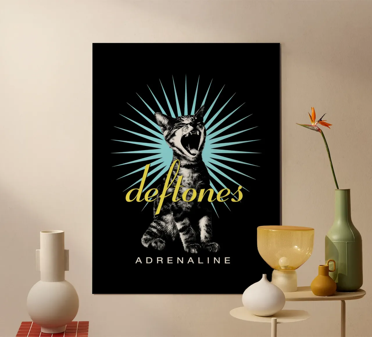 Deftones Screaming Cat Adrenaline poster da Dardenden