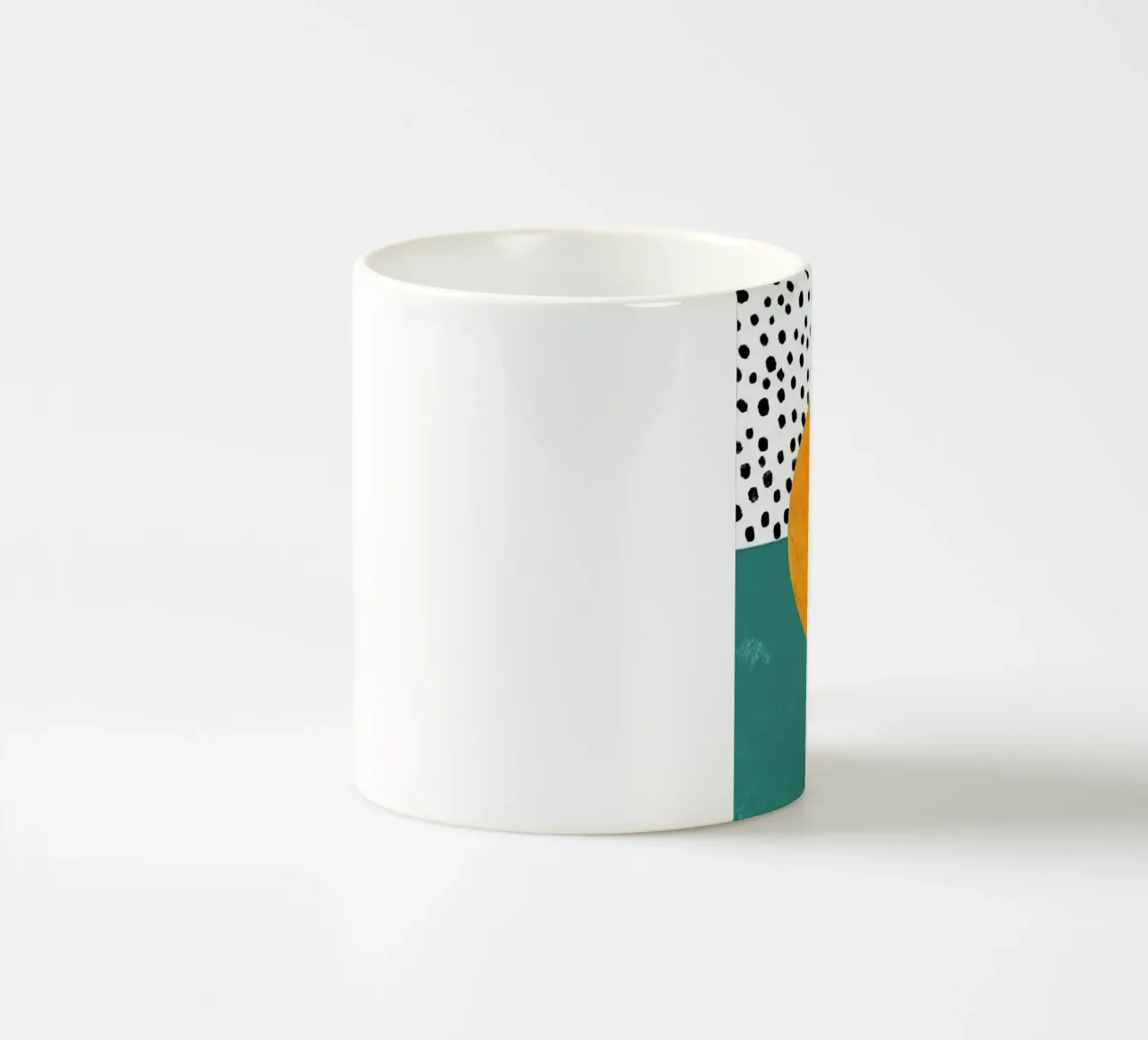 Full moon tazza in ceramica da mip of map