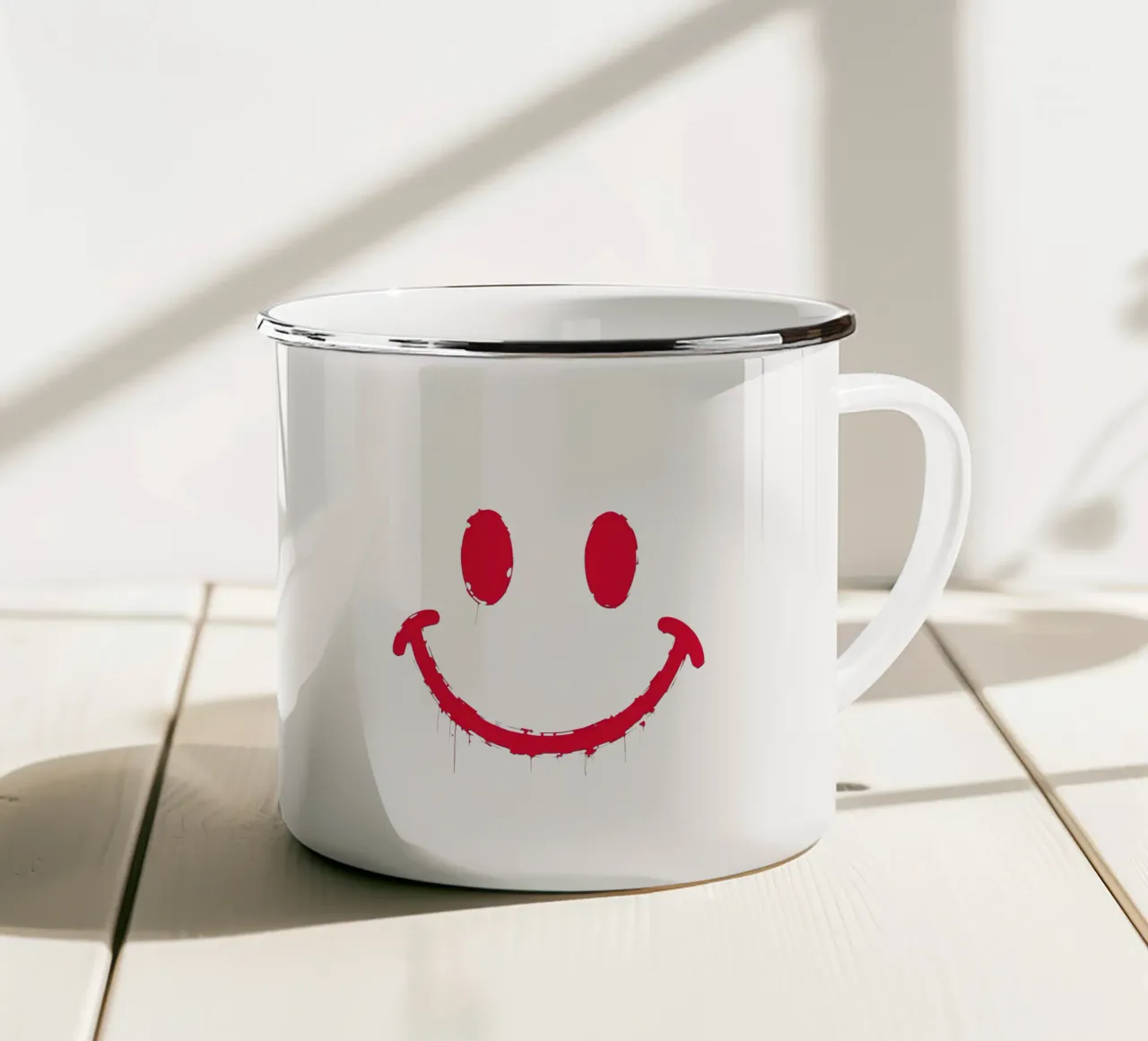 Emoji_StilB_rot4 tazza in smalto da AI-Portraits by LK