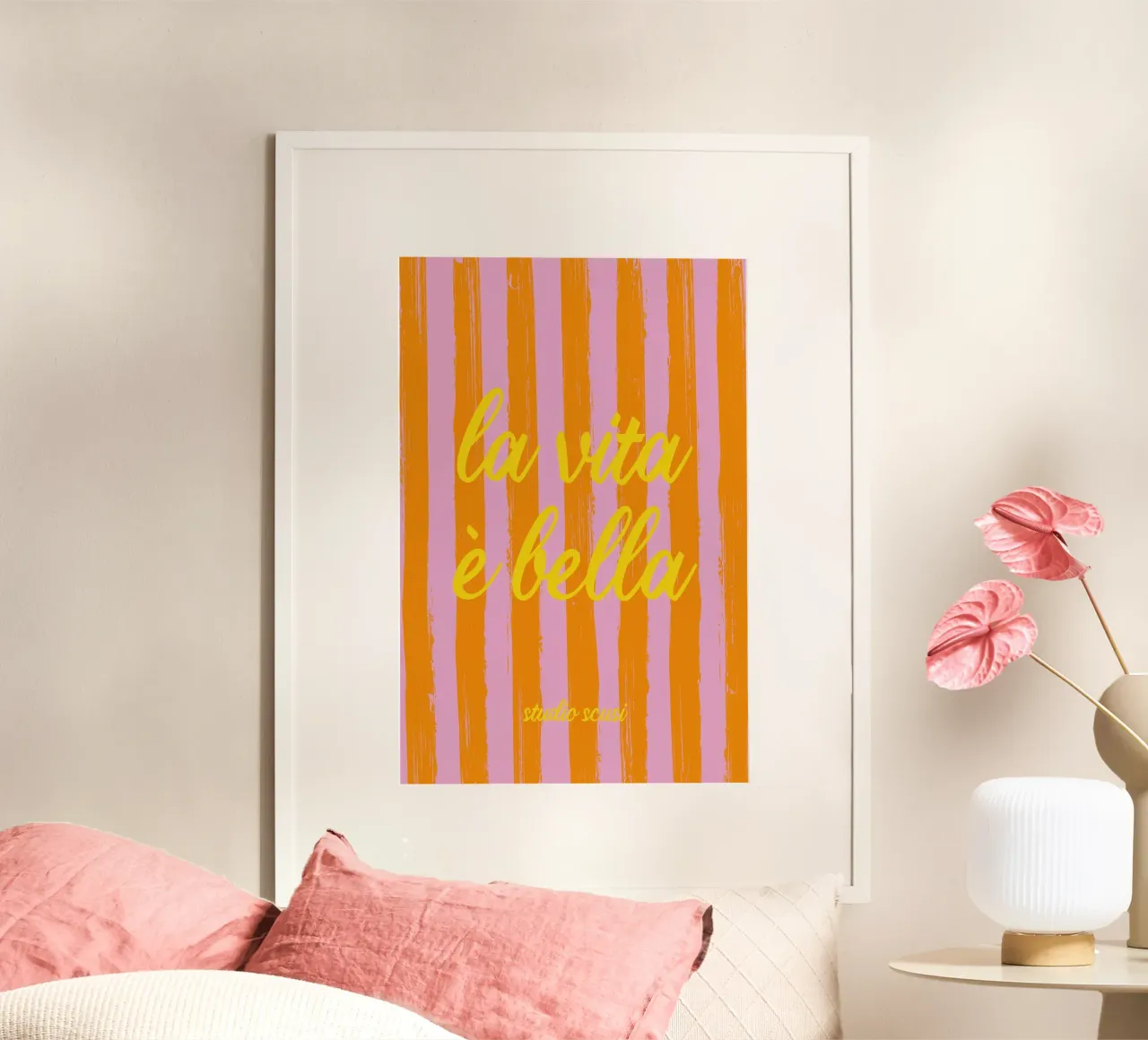 La vita è bella - A Strisce poster da studio scusi