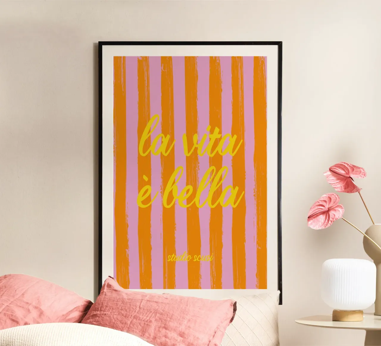 La vita è bella - A Strisce poster da studio scusi