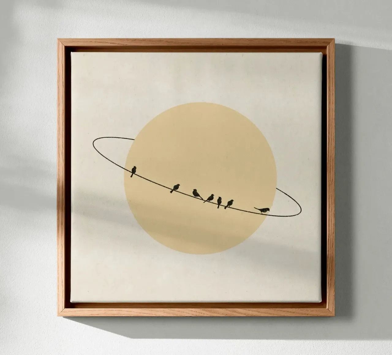 The birds circle canvas met Baklijst van mip of map
